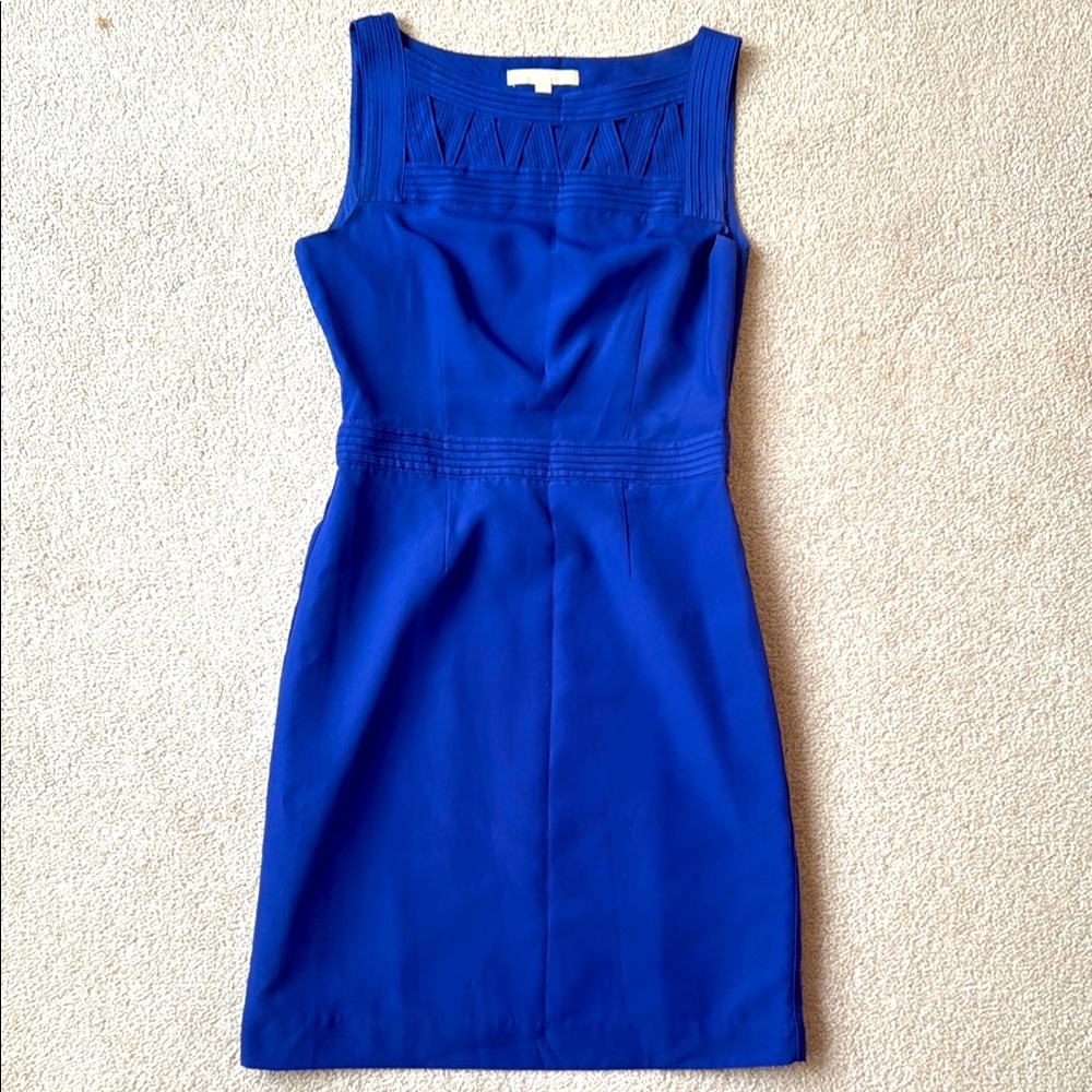 Elegant Blue Sleeveless Dress - Banana Republic